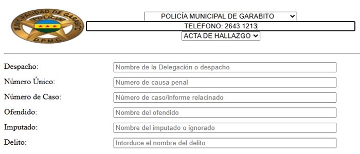 C.S.I. Jaco 5.0 Acta de Hallazgo